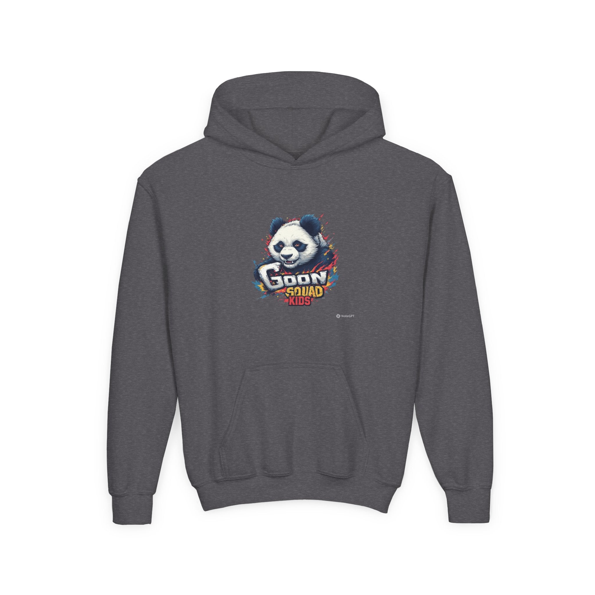 Youth Panda Hoodie - "Goon Squad" Cute Panda Graphic Kids Sweatshirt