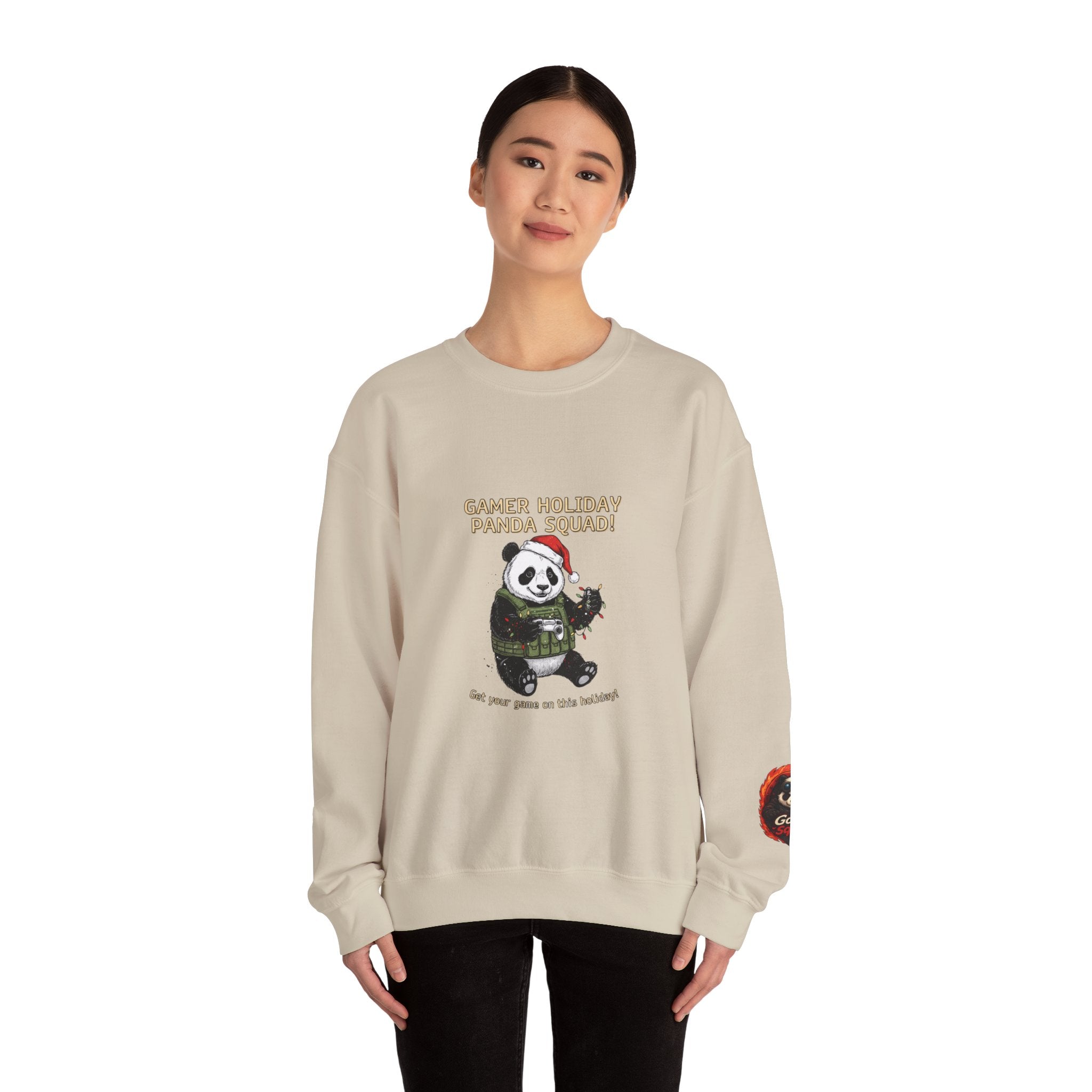 Gamer Holiday Panda Squad Sweatshirt | PC Gamer, Pixel Monospace Tech Tee