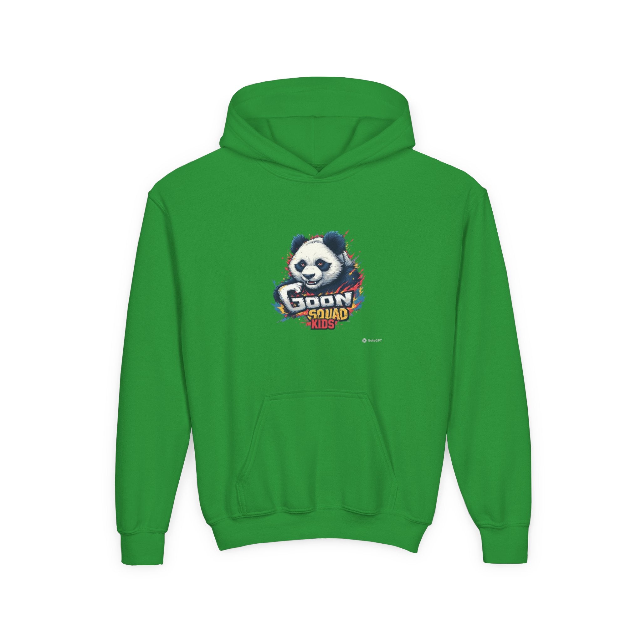 Youth Panda Hoodie - "Goon Squad" Cute Panda Graphic Kids Sweatshirt