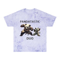 PANDATASTIC Graphic T‑Shirt — Vintage Tie‑Dye Panda Design ("PANDATASTIC DUO")