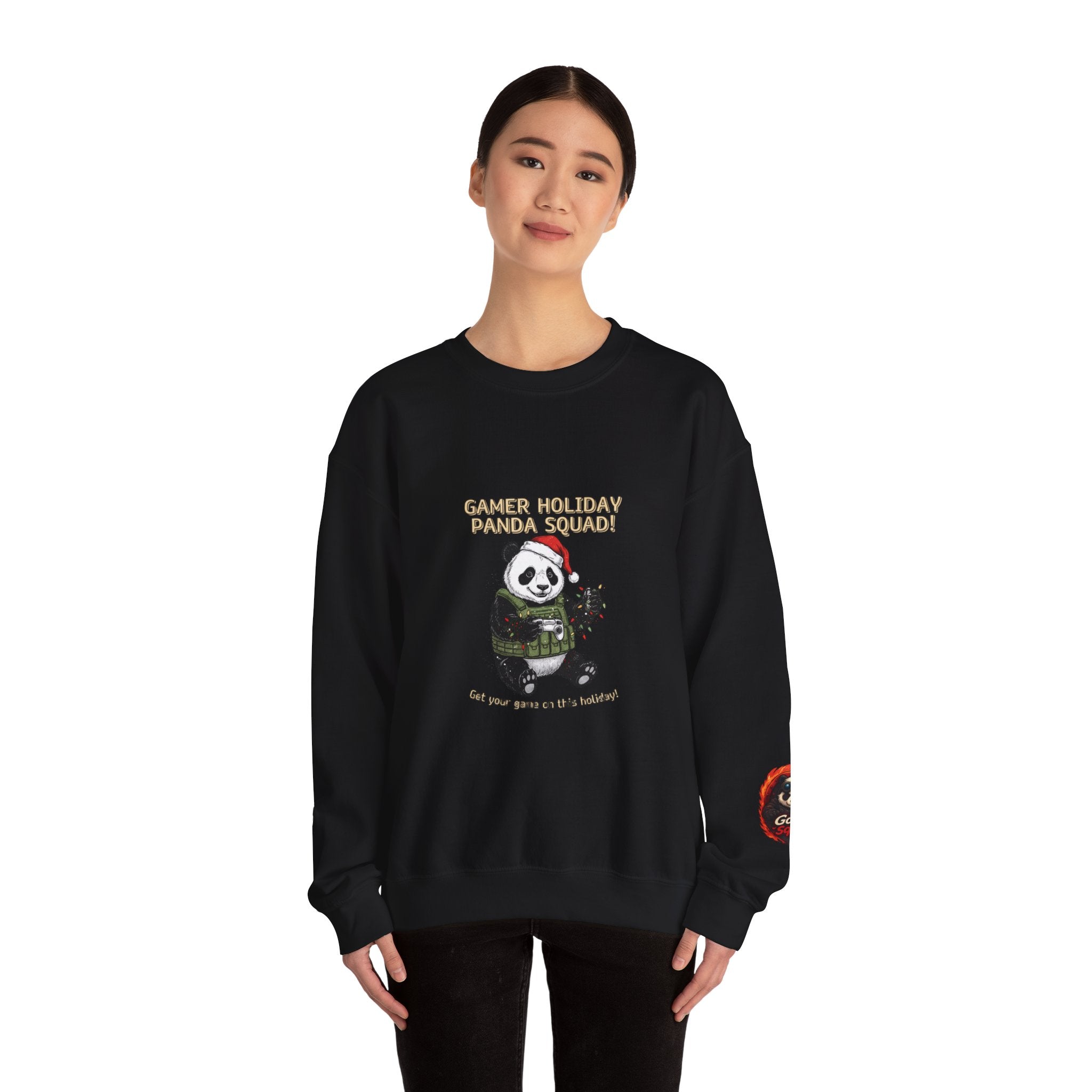 Gamer Holiday Panda Squad Sweatshirt | PC Gamer, Pixel Monospace Tech Tee