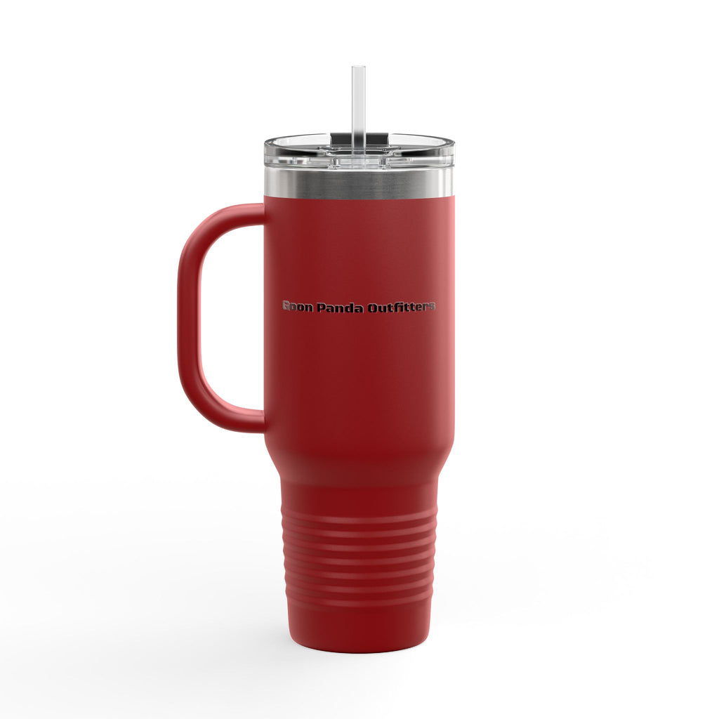 40oz Insulated Travel Mug — Adventurer Bear Design
