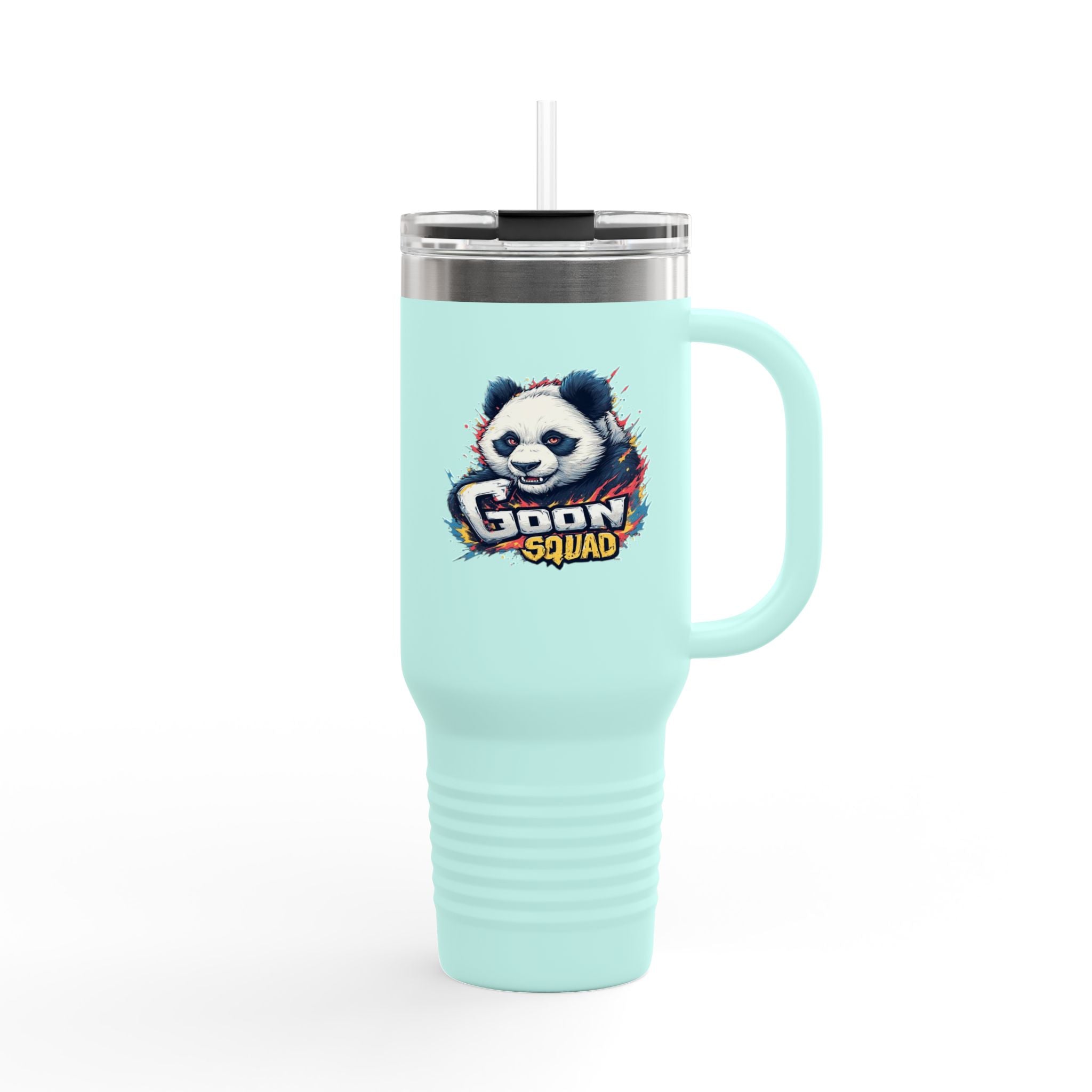 40oz Insulated Travel Mug — Adventurer Bear Design